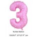 Number Balloons (Pink Color)